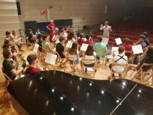 Saxophone Class Rehearsal